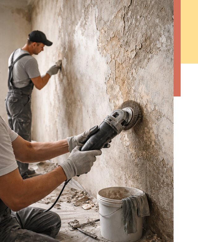 Снятие и удаление краски со стен в Урюпинске от 2163 руб. — ОТДЕЛОЧНИК-Рюп