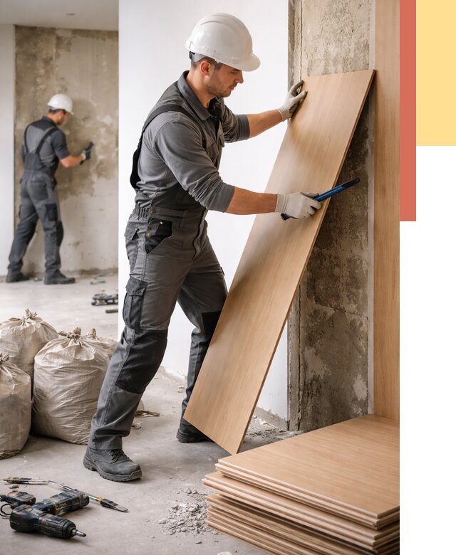 Демонтаж стеновых панелей в Урюпинске от 3605 руб. за м² быстро и недорого | ОТДЕЛОЧНИК-Рюп