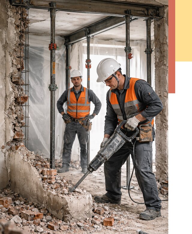 Снос несущих стен в Урюпинске от 10559 руб. — демонтаж несущей стены под ключ | ОТДЕЛОЧНИК-Рюп