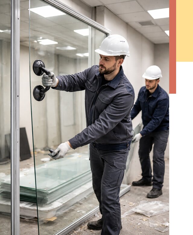 Демонтаж стеклянных перегородок в Урюпинске от 3296 руб. — быстро и недорого | ОТДЕЛОЧНИК-Рюп