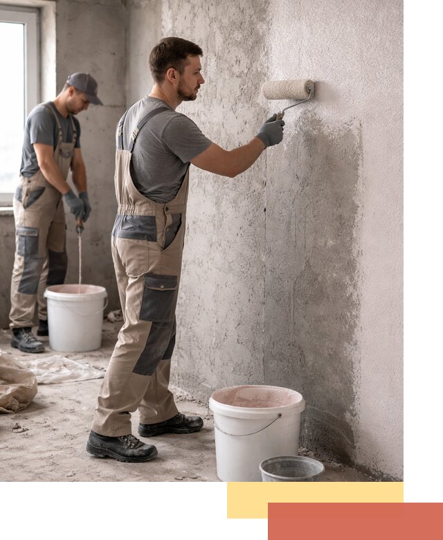 Нанесение бетоноконтакта на стены в Урюпинске для последующей отделки