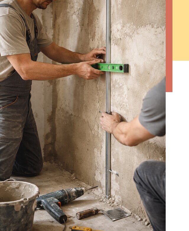 Установка штукатурных маяков в Урюпинске от 7211 руб. — быстро и недорого | ОТДЕЛОЧНИК-Рюп