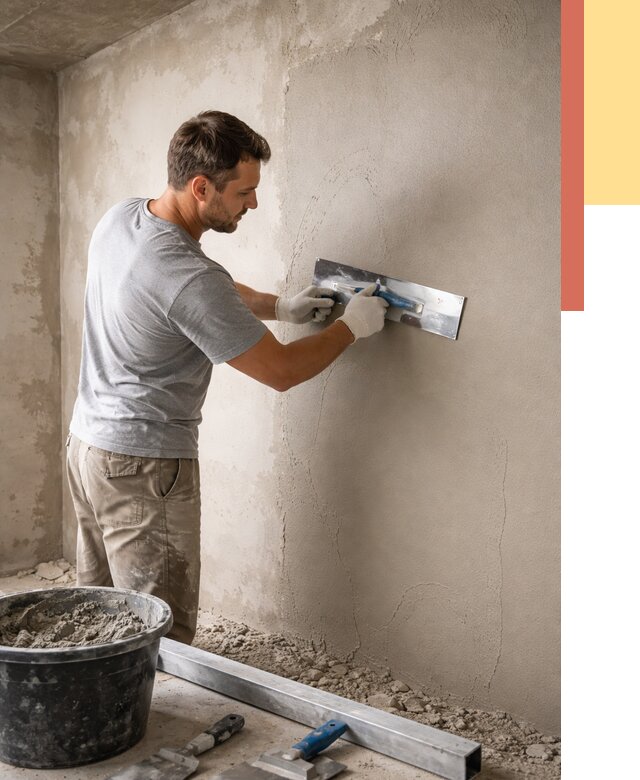 Штукатурка стен без маяков в Урюпинске от 7417 руб/м2 — услуги и цена | ОТДЕЛОЧНИК-Рюп
