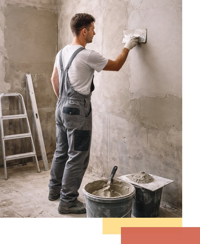 Штукатурка стен в ванной под ключ в Урюпинске