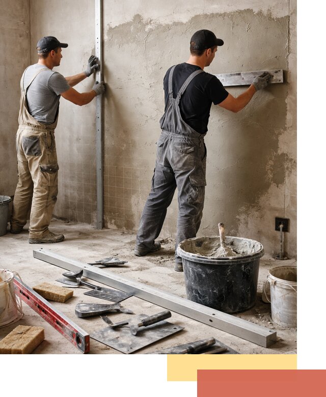 Профессиональная штукатурка стен под плитку в Урюпинске