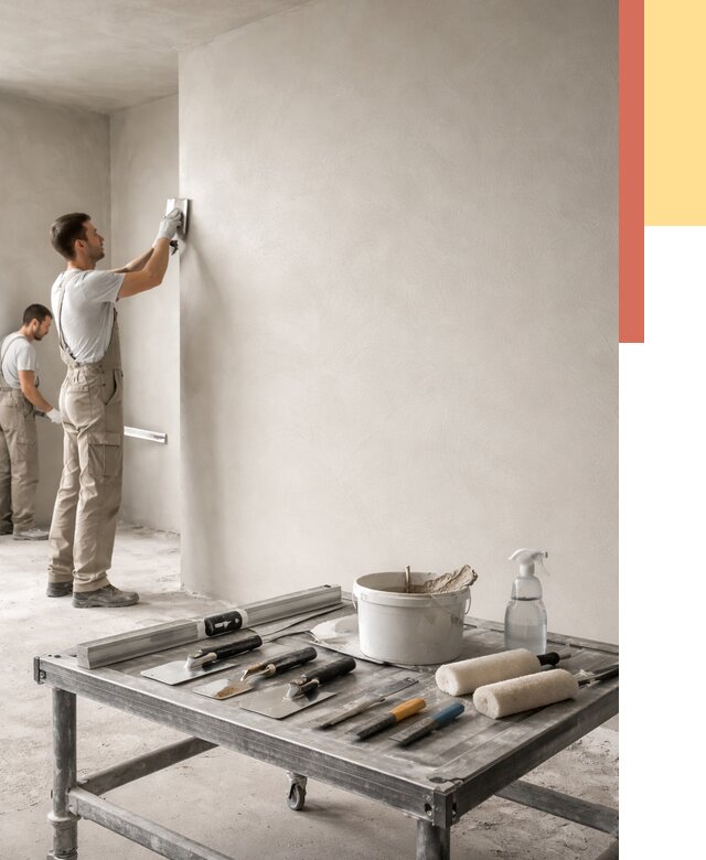 Штукатурка стен под покраску в Урюпинске от 4635 руб./м² — качественно и недорого | ОТДЕЛОЧНИК-Рюп