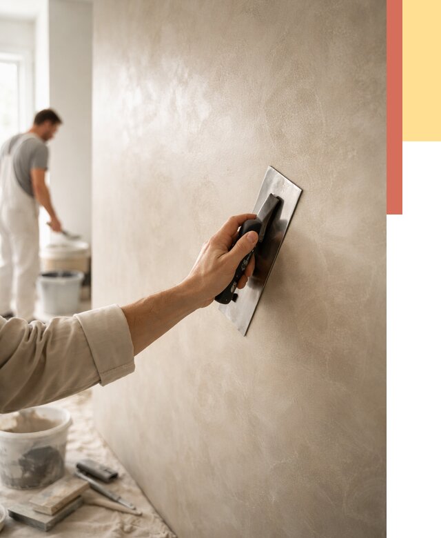 Венецианская штукатурка в Урюпинске от 3605 руб/м² — нанесение стен под ключ | ОТДЕЛОЧНИК-Рюп