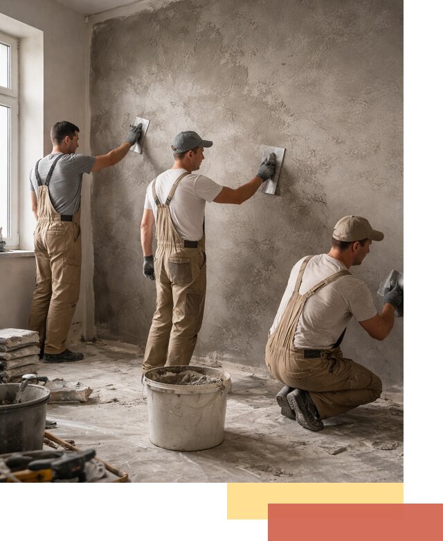 Декоративная штукатурка под бетон в Урюпинске для стен и потолков