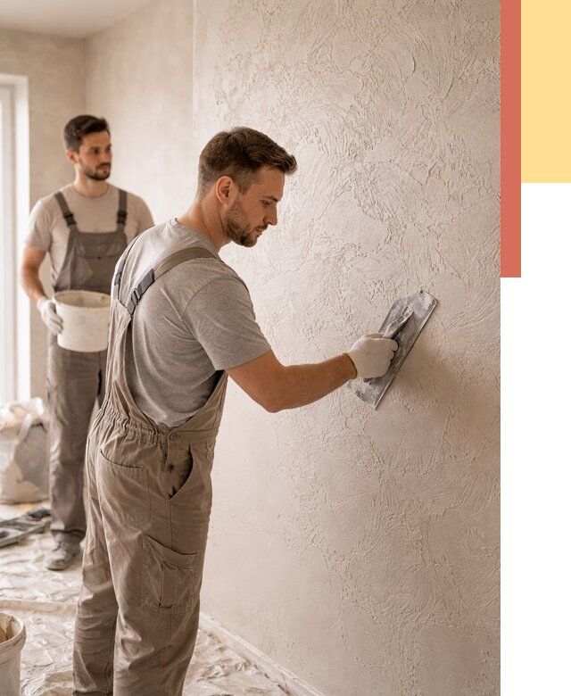 Фактурная штукатурка стен в Урюпинске от 4326 руб./м² — заказать под ключ | ОТДЕЛОЧНИК-Рюп