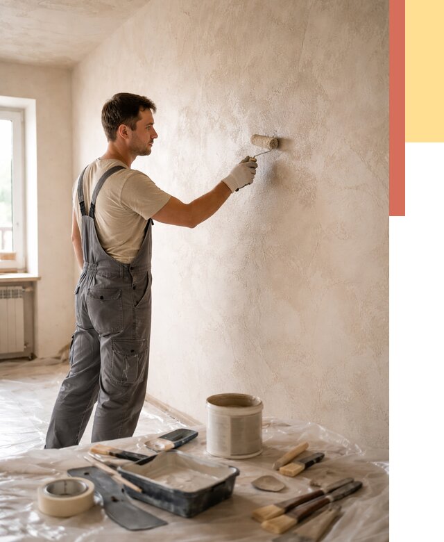 Нанесение лессирующей краски по декоративке в Урюпинске от 1803 руб. | ОТДЕЛОЧНИК-Рюп