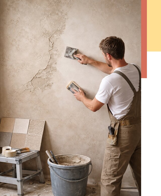 Ремонт декоративной штукатурки в Урюпинске от 4635 руб. под ключ | ОТДЕЛОЧНИК-Рюп