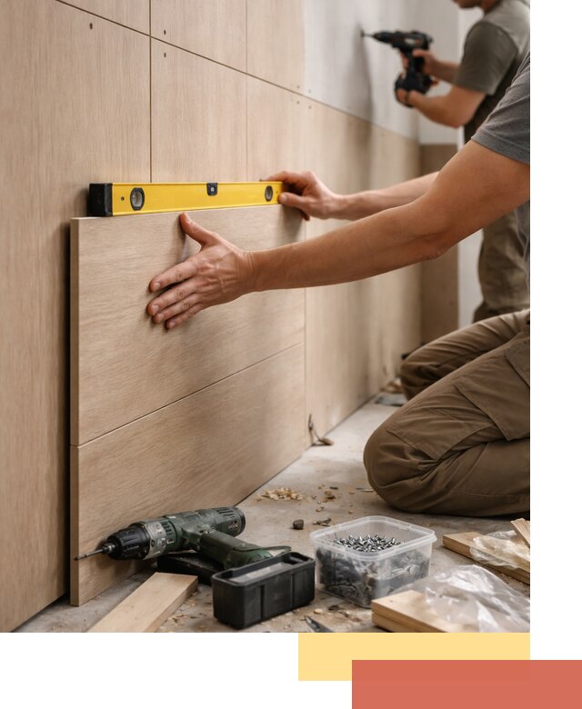 Профессиональный монтаж МДФ панелей на стены в Урюпинске