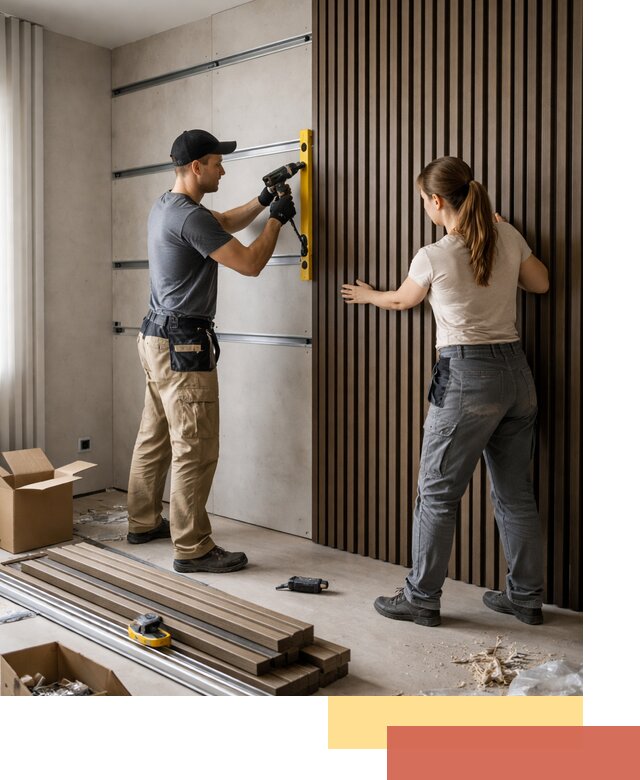 Монтаж реечных панелей на стены в Урюпинске