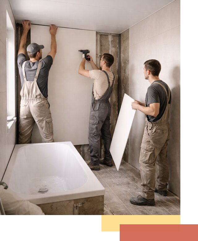 Отделка ванной панели ПВХ профессионально в Урюпинске