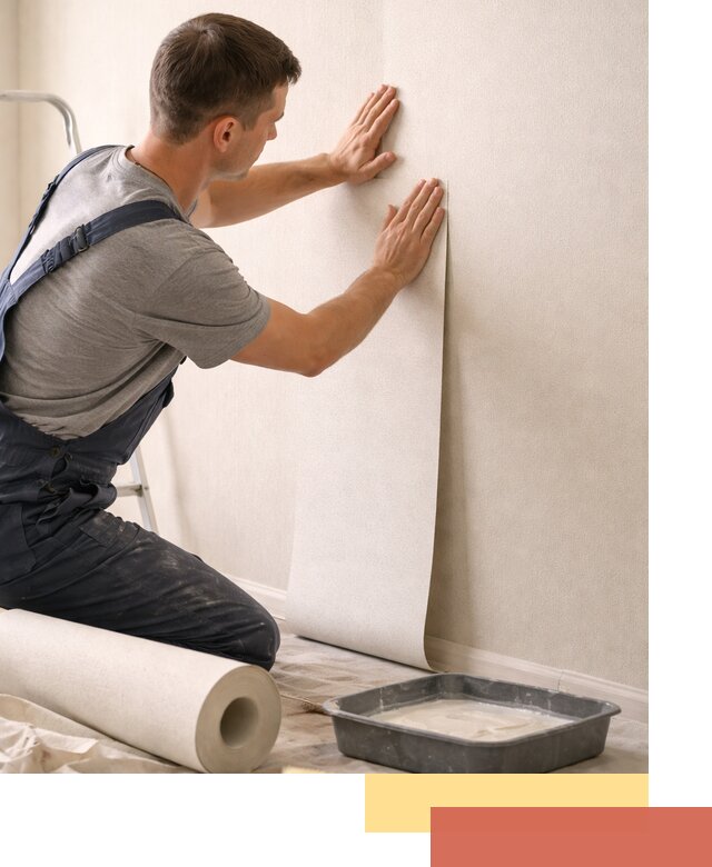 Поклейка флизелиновых обоев в Урюпинске качественно и быстро