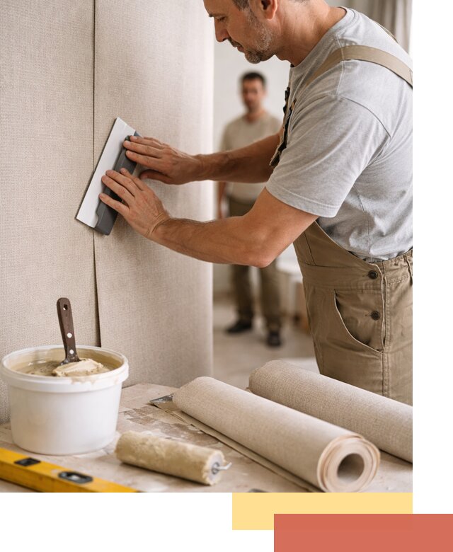 Поклейка текстильных обоев в Урюпинске профессионально и аккуратно