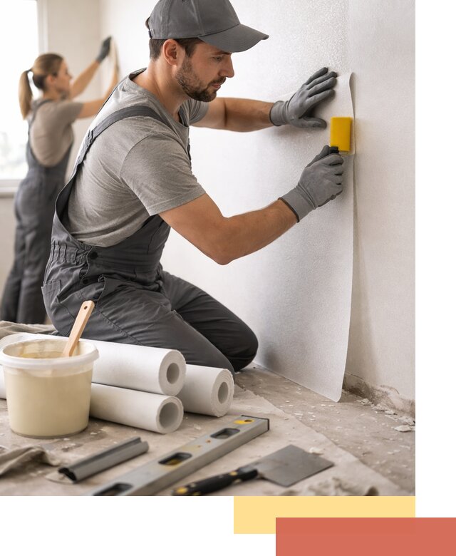 Поклейка стеклообоев профессионально в Урюпинске