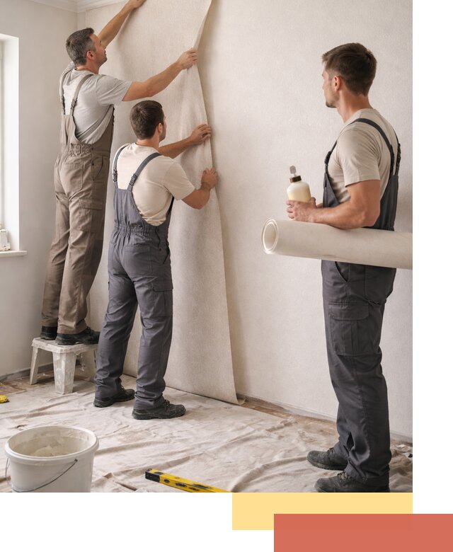 Оклейка стен обоями в Урюпинске — качественно и профессионально