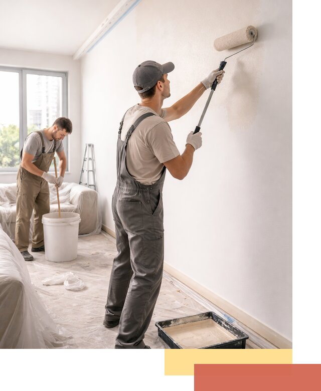 Покраска стен в офисе в Урюпинске — быстрый и качественный ремонт