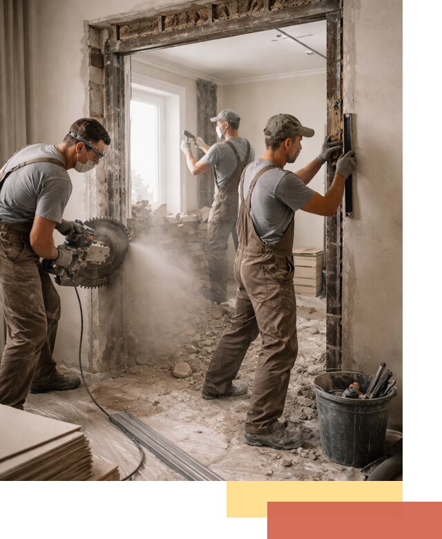 Расширение дверного проема под установку новой двери в Урюпинске