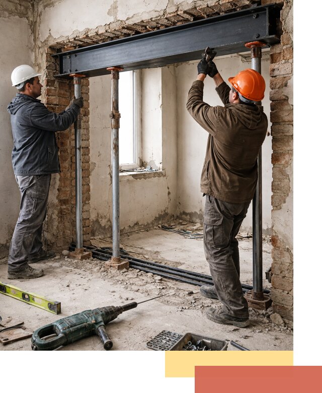 Усиление проема в стене в Урюпинске для расширения и безопасности