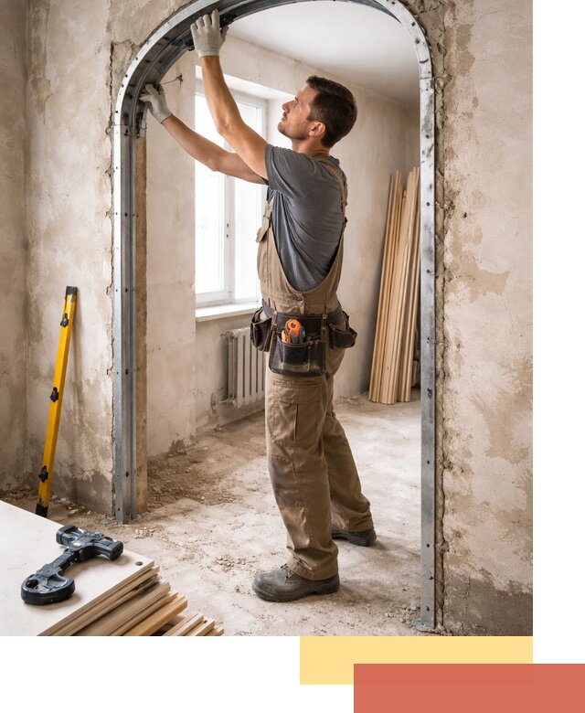 Устройство арочного проема в Урюпинске под ключ