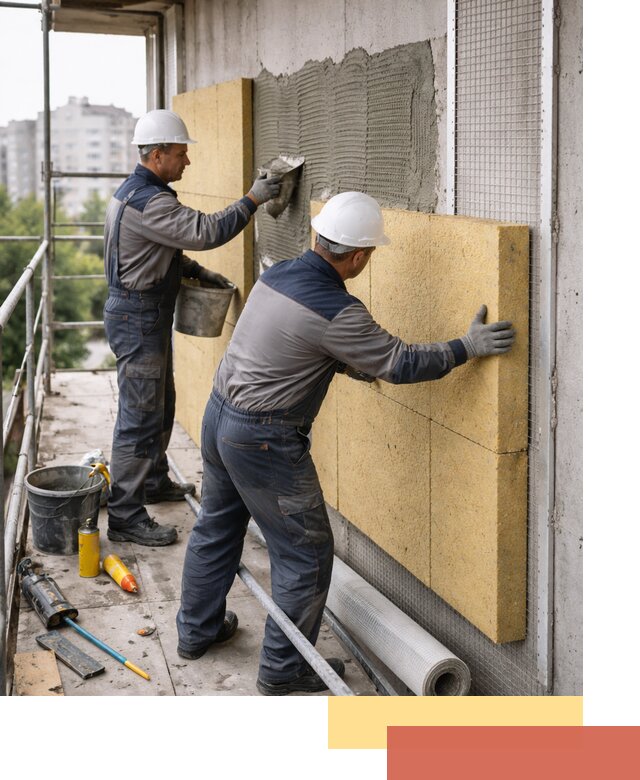 Утепление стен зданий и домов в Урюпинске качественно и надежно