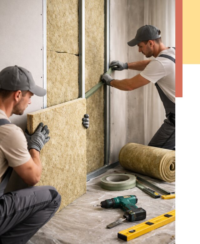 Шумоизоляция стен в Урюпинске под ключ от 1906 руб. | ОТДЕЛОЧНИК-Рюп