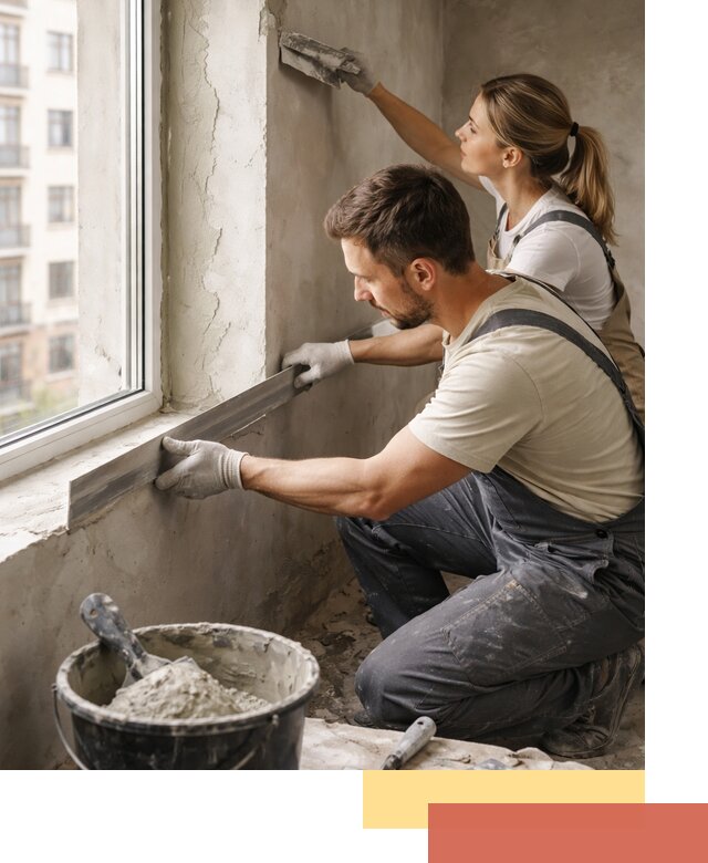 Штукатурка откосов дверей и окон профессионально в Урюпинске