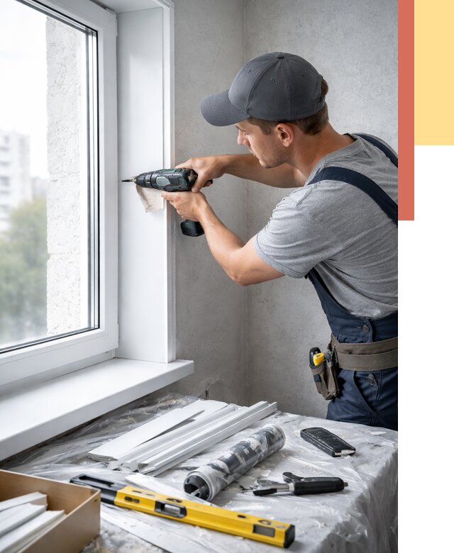 Установка пластиковых откосов в Урюпинске от 2318 руб. | ОТДЕЛОЧНИК-Рюп монтаж, быстро и недорого