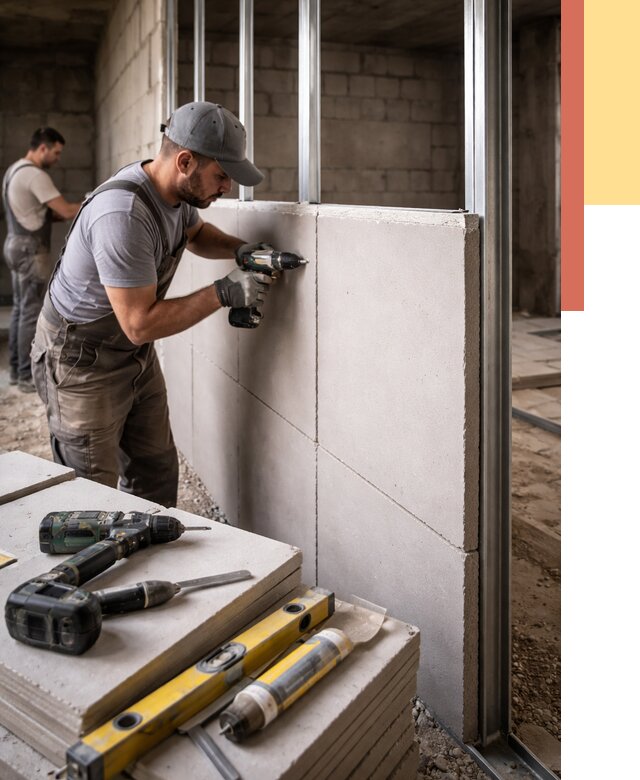 Кладка влагостойких перегородок ПГП в Урюпинске от 1236 руб. под ключ | ОТДЕЛОЧНИК-Рюп