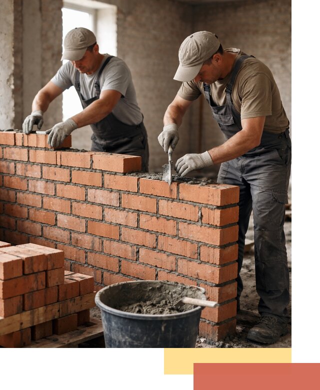 Кладка кирпичных перегородок под ключ в Урюпинске