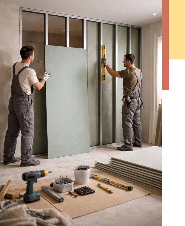 Перегородка из влагостойкого гипсокартона в Урюпинске от 4944 руб. — монтаж под ключ | ОТДЕЛОЧНИК-Рюп