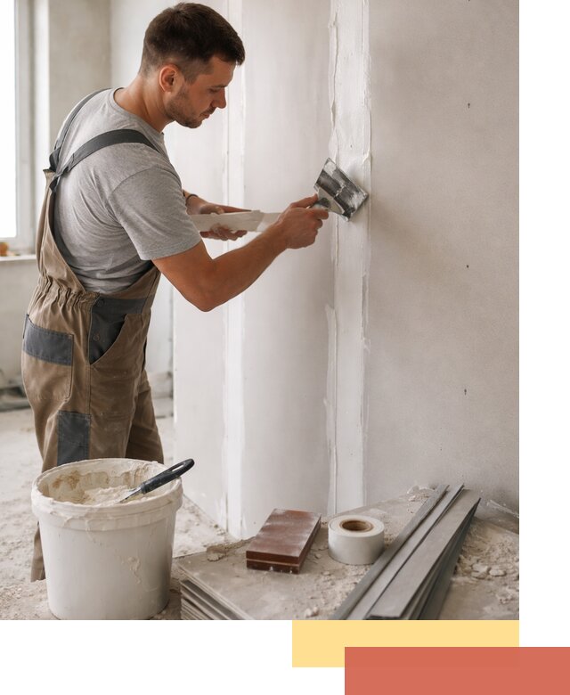 Шпаклевка перегородок из гипсокартона в Урюпинске качественно и быстро