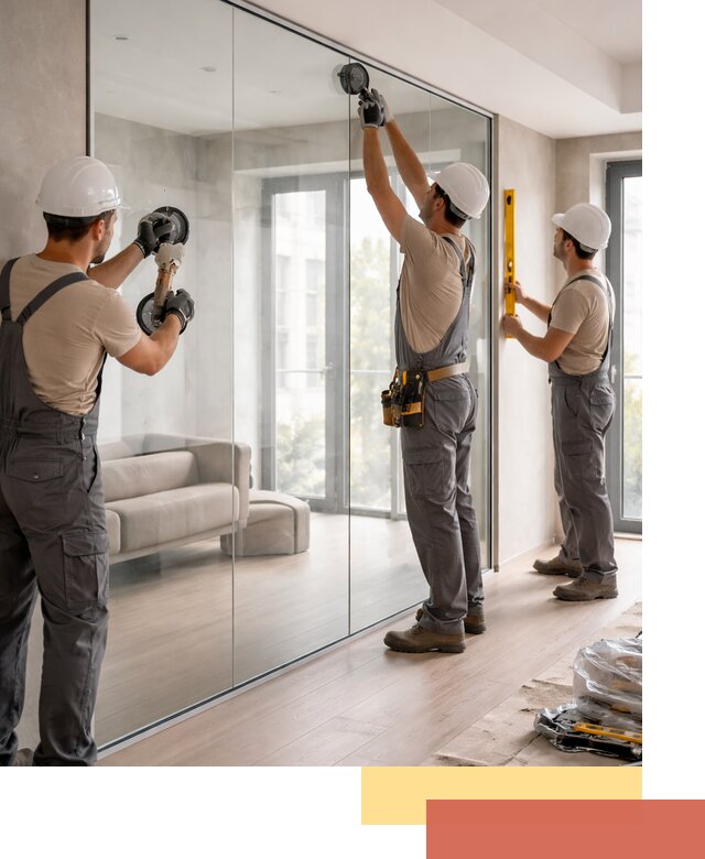 Перегородки из закаленного стекла в Урюпинске для офисов и квартир