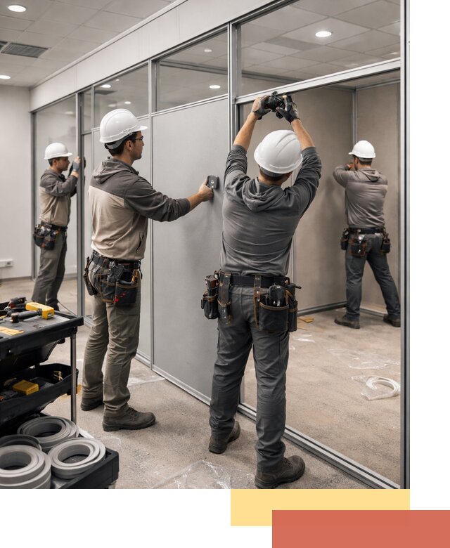 Мобильные офисные перегородки под ключ в Урюпинске