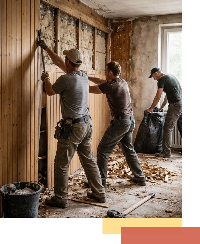 Демонтаж вагонки и вывоз материалов в Урюпинске