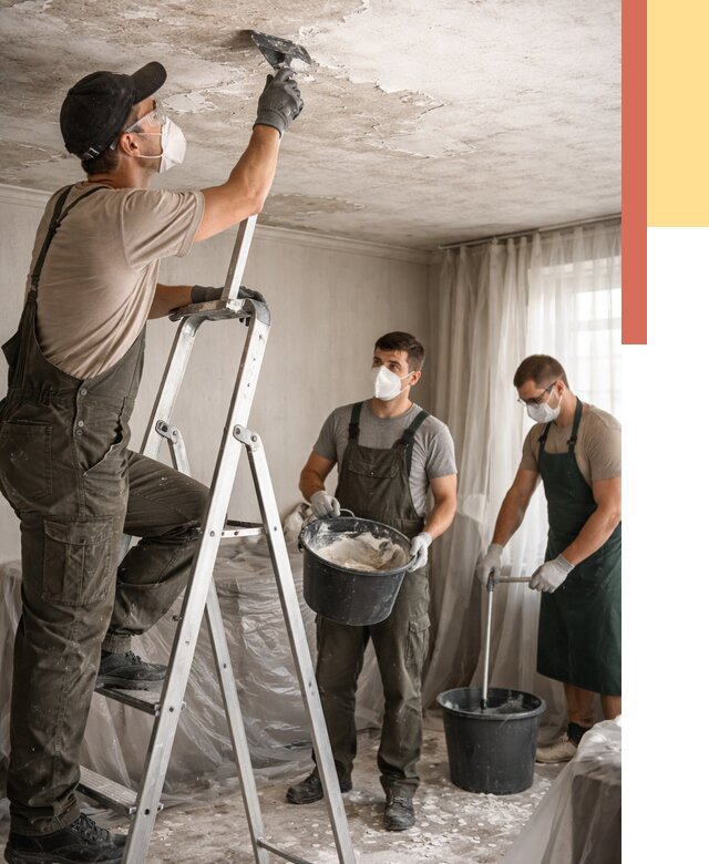 Удаление побелки с потолка в Урюпинске от 2575 руб. быстро и недорого | ОТДЕЛОЧНИК-Рюп