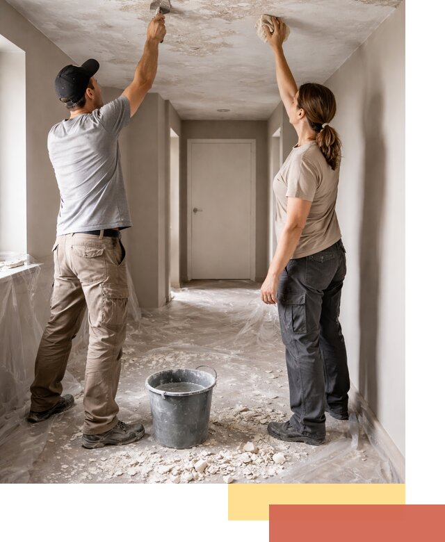 Удаление побелки с потолка в Урюпинске — быстро и аккуратно