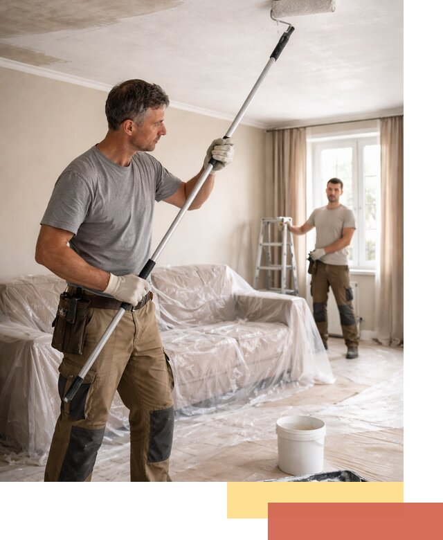 Грунтовка потолка в Урюпинске — подготовка под покраску и отделку