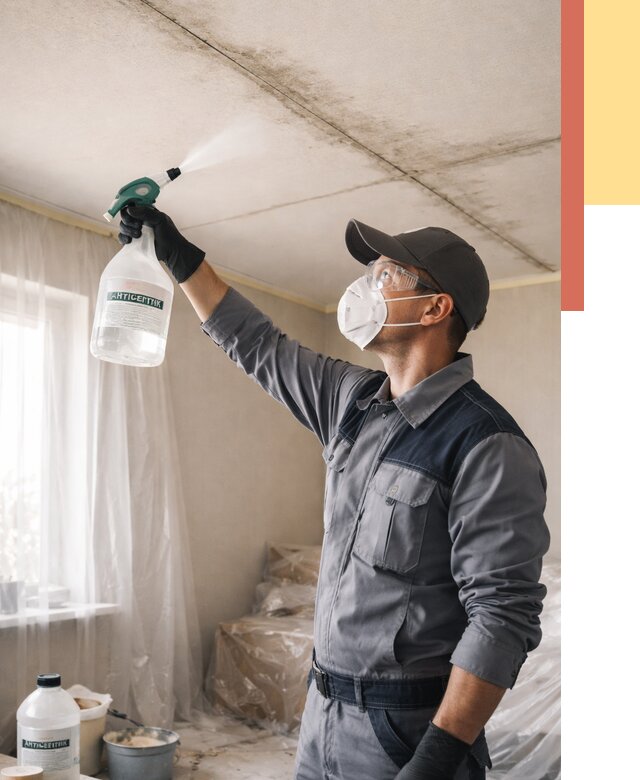 Антисептическая обработка потолка в Урюпинске от 2575 руб. | ОТДЕЛОЧНИК-Рюп