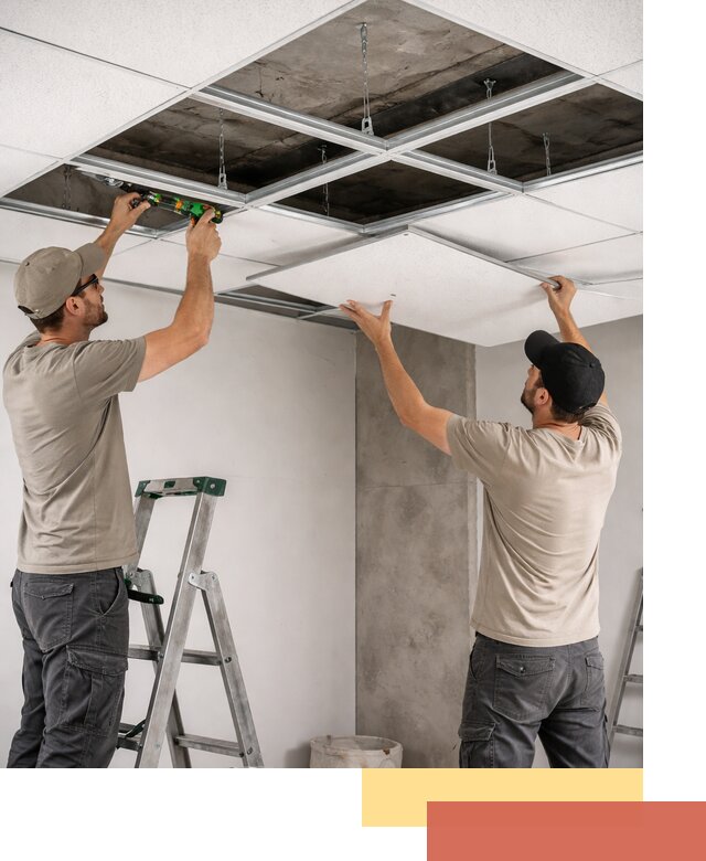 Монтаж потолка Армстронг под ключ в Урюпинске