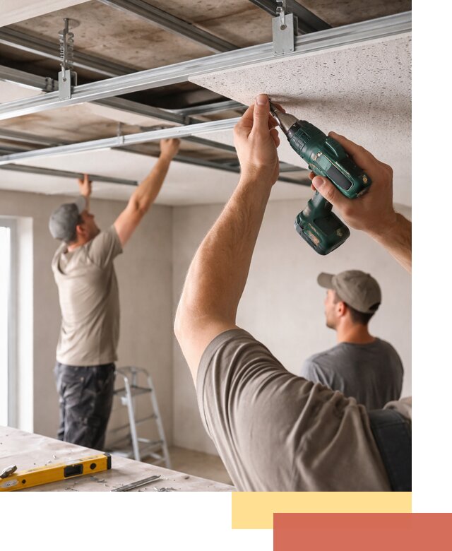 Монтаж акустического потолка в Урюпинске под ключ