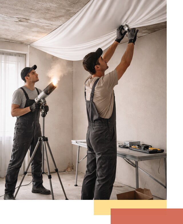 Установка натяжного потолка под ключ в Урюпинске