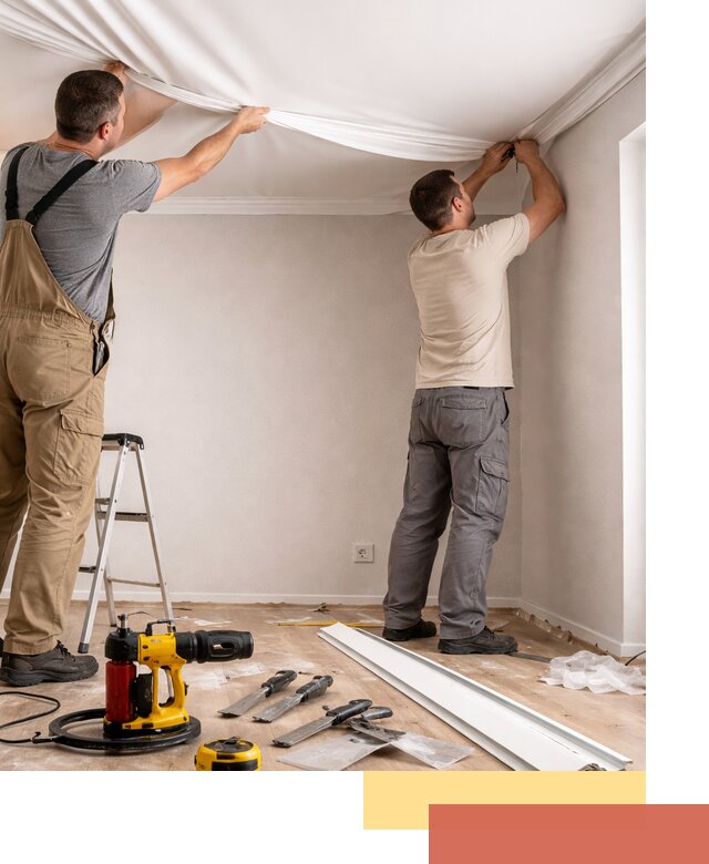 Монтаж ПВХ натяжного потолка в Урюпинске качественно и быстро