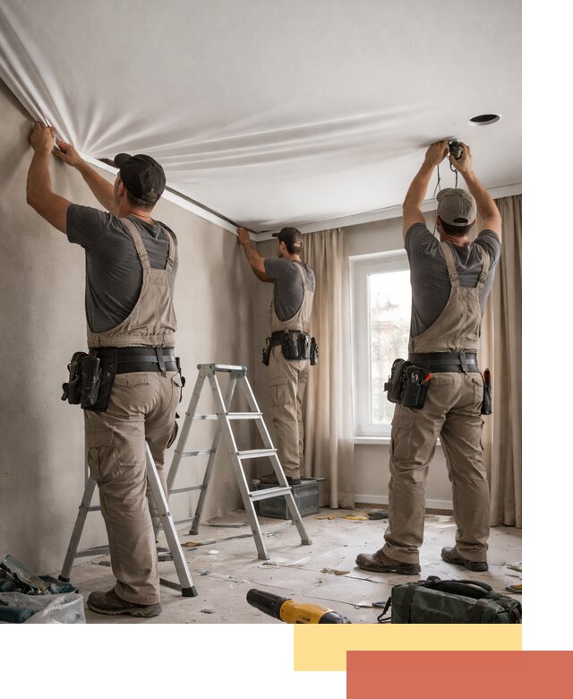 Монтаж матового натяжного потолка в Урюпинске качественно и быстро