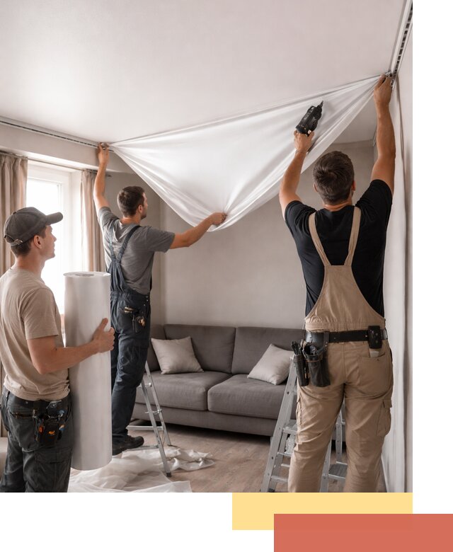 Монтаж сатинового натяжного потолка в Урюпинске качественно и быстро