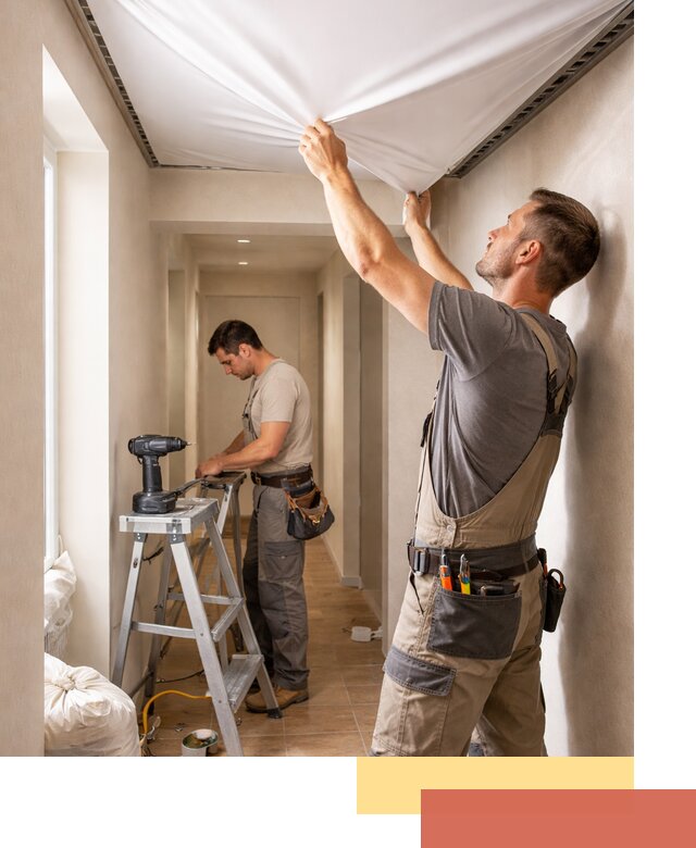 Монтаж натяжного потолка в прихожей в Урюпинске