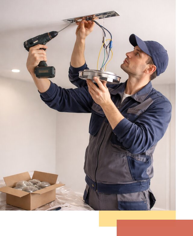 Установка люстры в натяжной потолок в Урюпинске