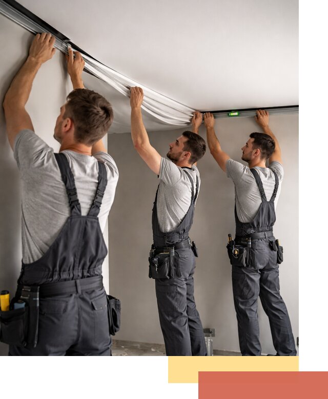 Теневые натяжные потолки в Урюпинске: монтаж и отделка быстро и качественно